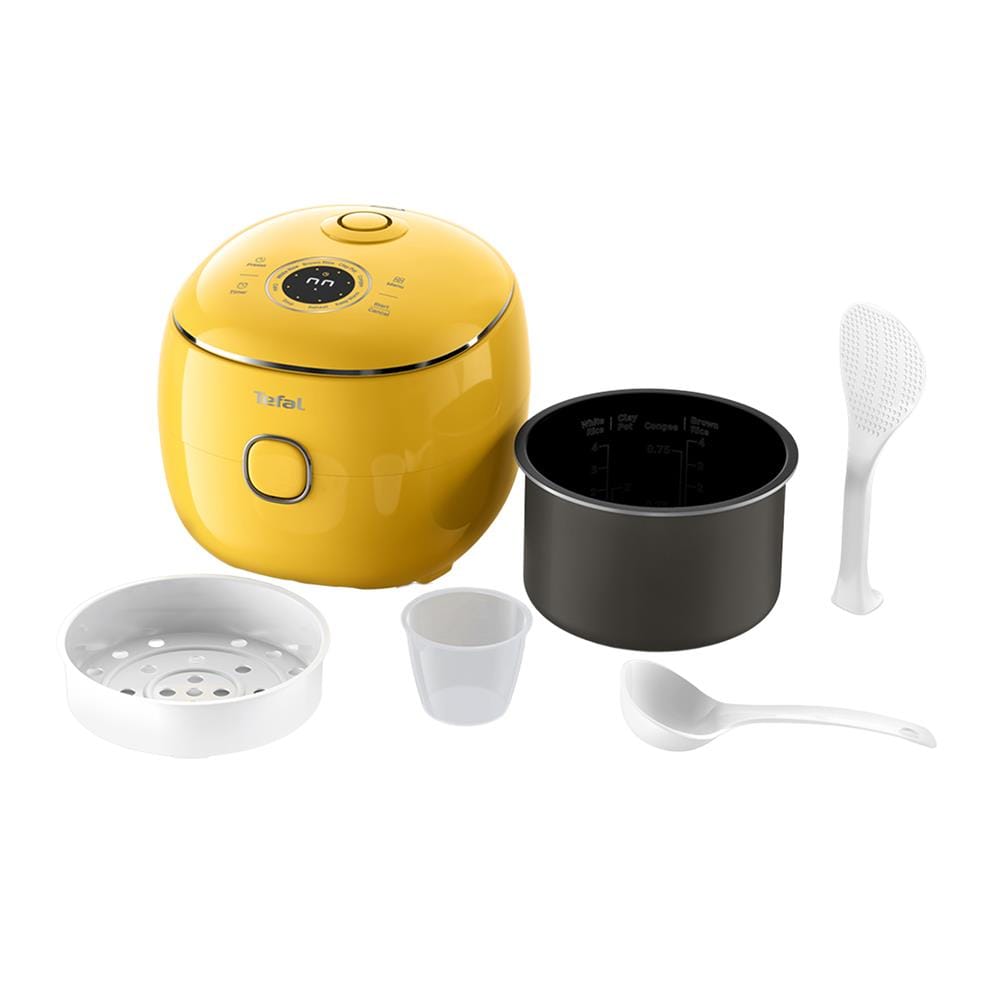 หม้อหุงข้าว DIGITAL TEFAL RK5352T0 0.7 ลิตร สีเหลือง