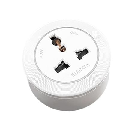 เต้ารับไร้สาย 3 ตา ELECKTA SP-06 สีขาว_1