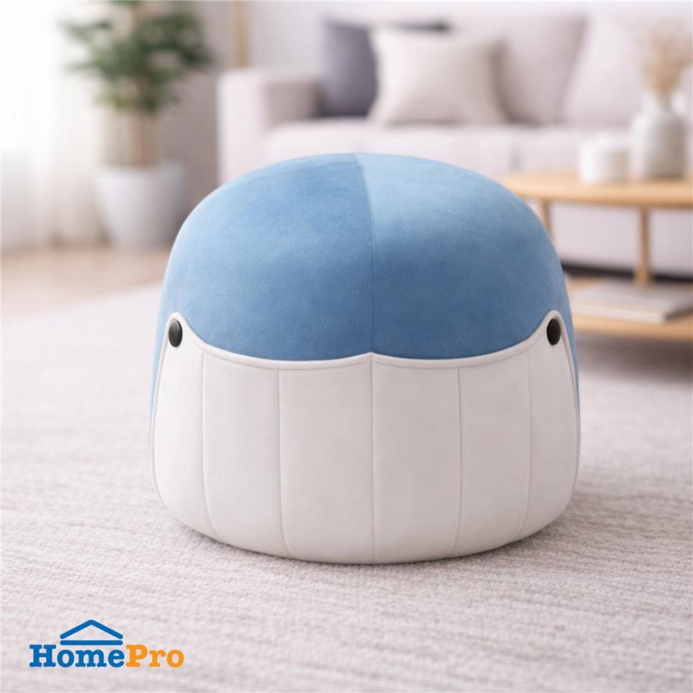 สตูล ME LIVING PUFFY WHALE สีฟ้า