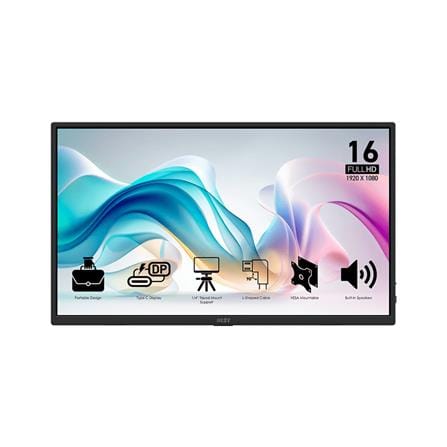 จอมอนิเตอร์ 16 นิ้ว MSI PRO MP165 E6_0