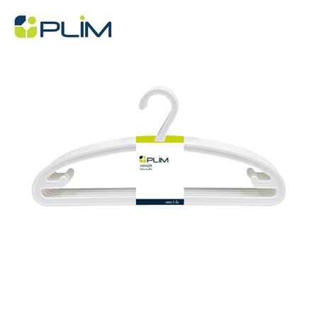 ไม้แขวนเสื้อ PLIM H-065 สีขาว (แพ็ก 5 ชิ้น)_0