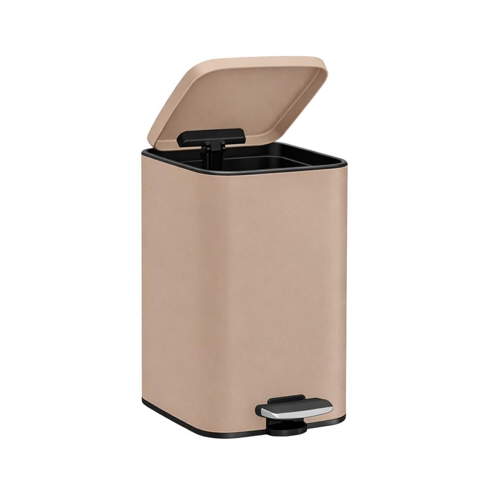 ถังขยะเหยียบเหลี่ยม HOMEPRO MINIMAL 5 ลิตร สีน้ำตาล