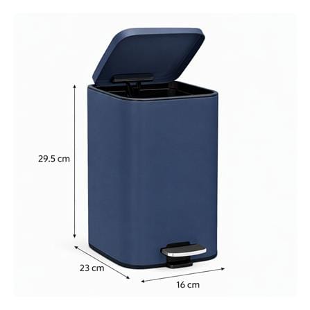 ถังขยะเหยียบเหลี่ยม HOMEPRO MINIMAL 5 ลิตร สีน้ำเงิน_3