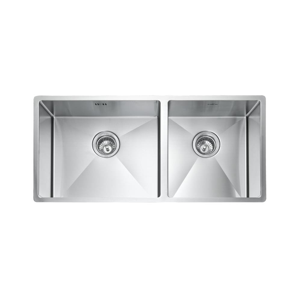 ซิงค์ฝัง 2 หลุม MEX BSQ822 86 ซม. สีเงิน
