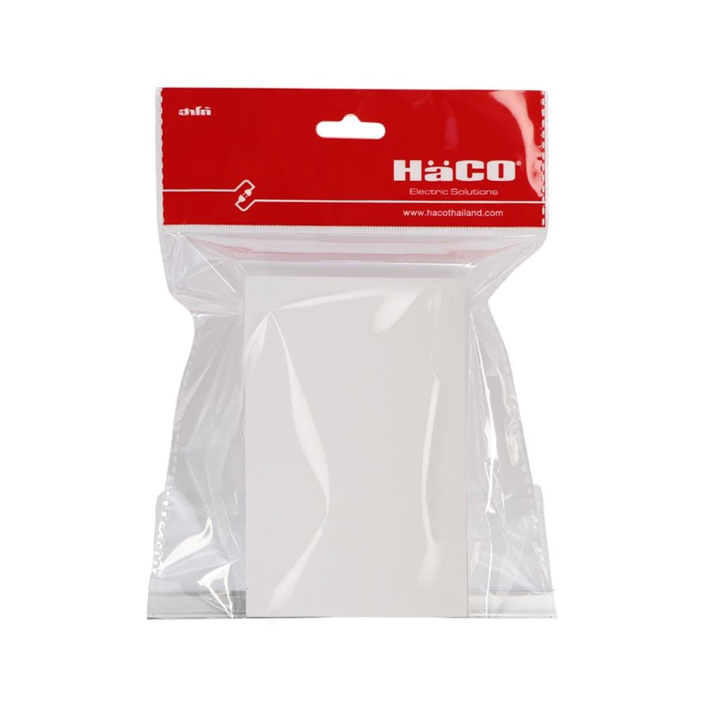 ชุดสวิตช์ 2 ทาง 1 ช่อง HACO MELLOW HACO-LO-MEL-S12-MKW สีขาว