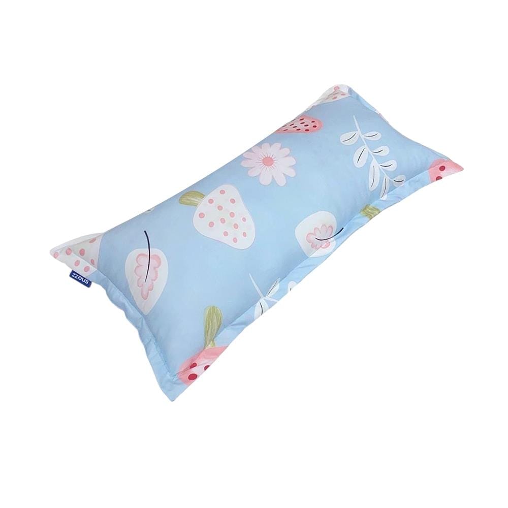 หมอนหนุน ใยสังเคราะห์ SNAZZ STRAWBERRY 36x72 ซม. สี BLUE