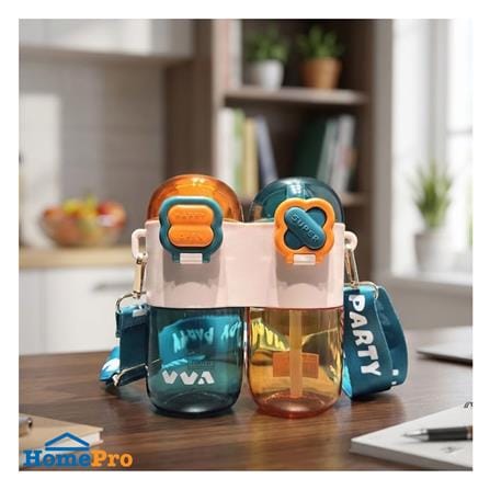 กระบอกน้ำพลาสติก HOMEPRO TRITAN POPJOY 0.8 ลิตร สีเขียว_2