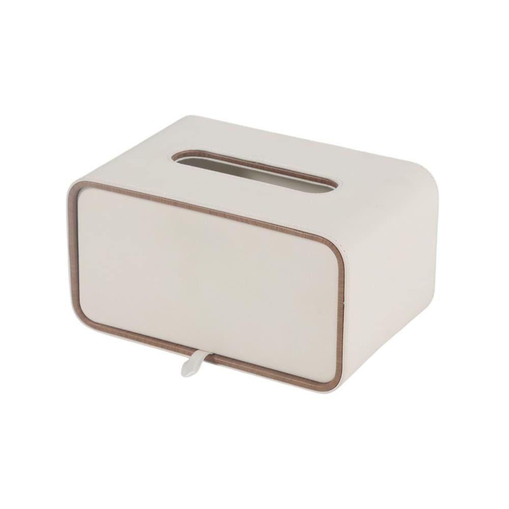 กล่องทิชชู่ PU HOMEPRO COZY SQUARE สีขาว_1