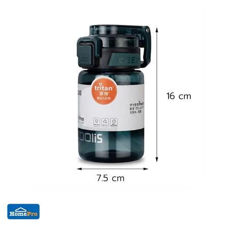 กระบอกน้ำพลาสติก HOMEPRO TRITAN CLEARGO 0.42 ลิตร สีเขียว_2