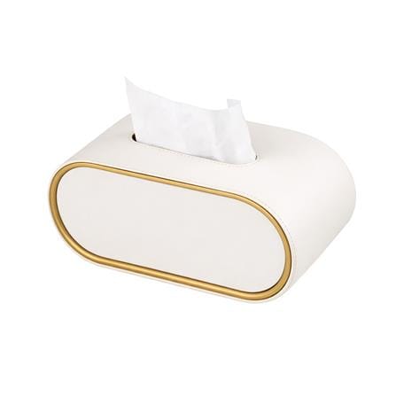 กล่องทิชชู่ PU HOMEPRO COZY OVAL สีขาว_0