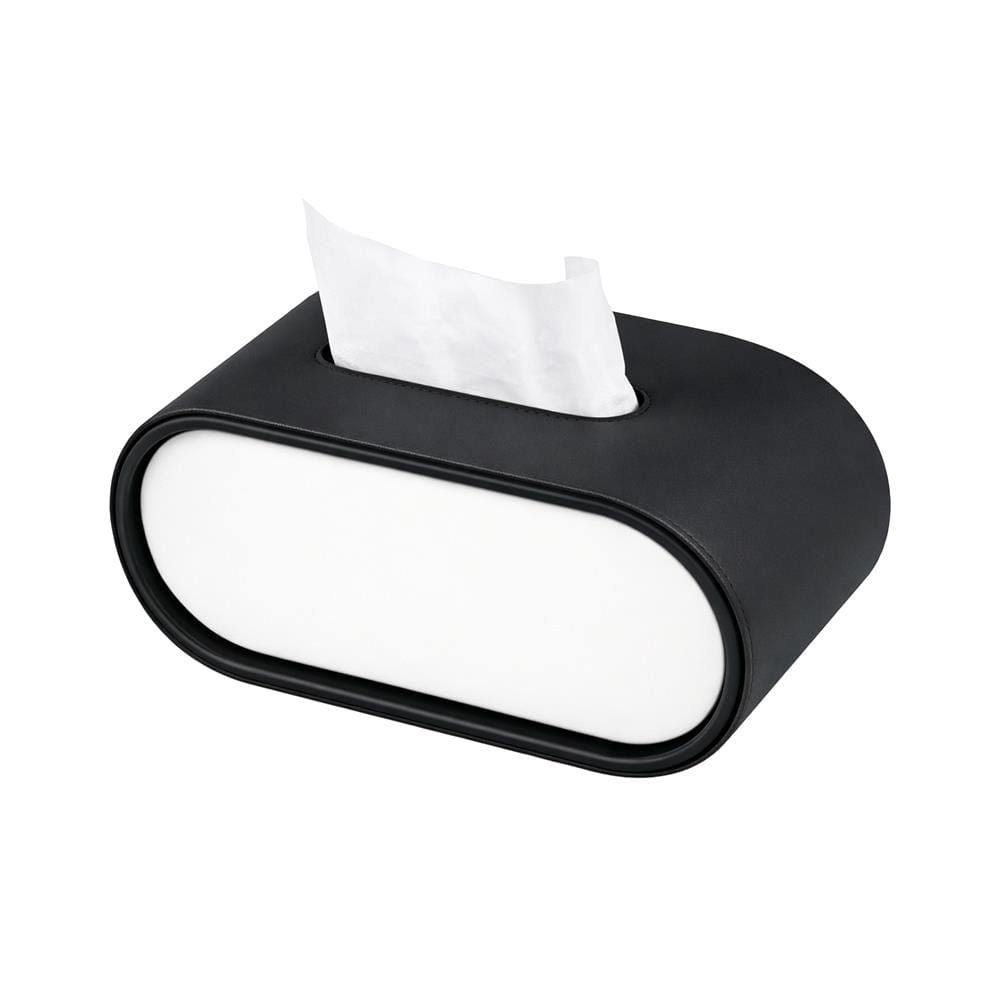 กล่องทิชชู่ PU HOMEPRO COZY OVAL สีดำ
