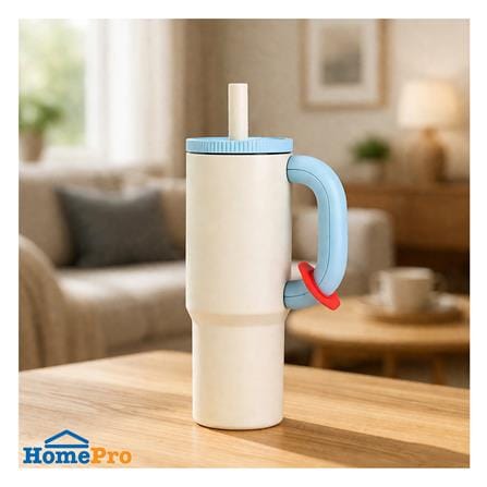 กระติกสุญญากาศ HOMEPRO JUMBOJOY สีขาว/ฟ้า 1.2 ลิตร_2