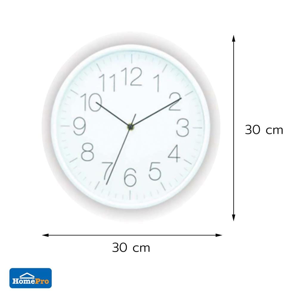 นาฬิกาแขวน SNAZZ EG6911D-YP221 12 นิ้ว สีขาว