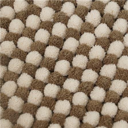 พรม HOME LIVING STYLE CROSSY 45x70 ซม. สีน้ำตาล_1
