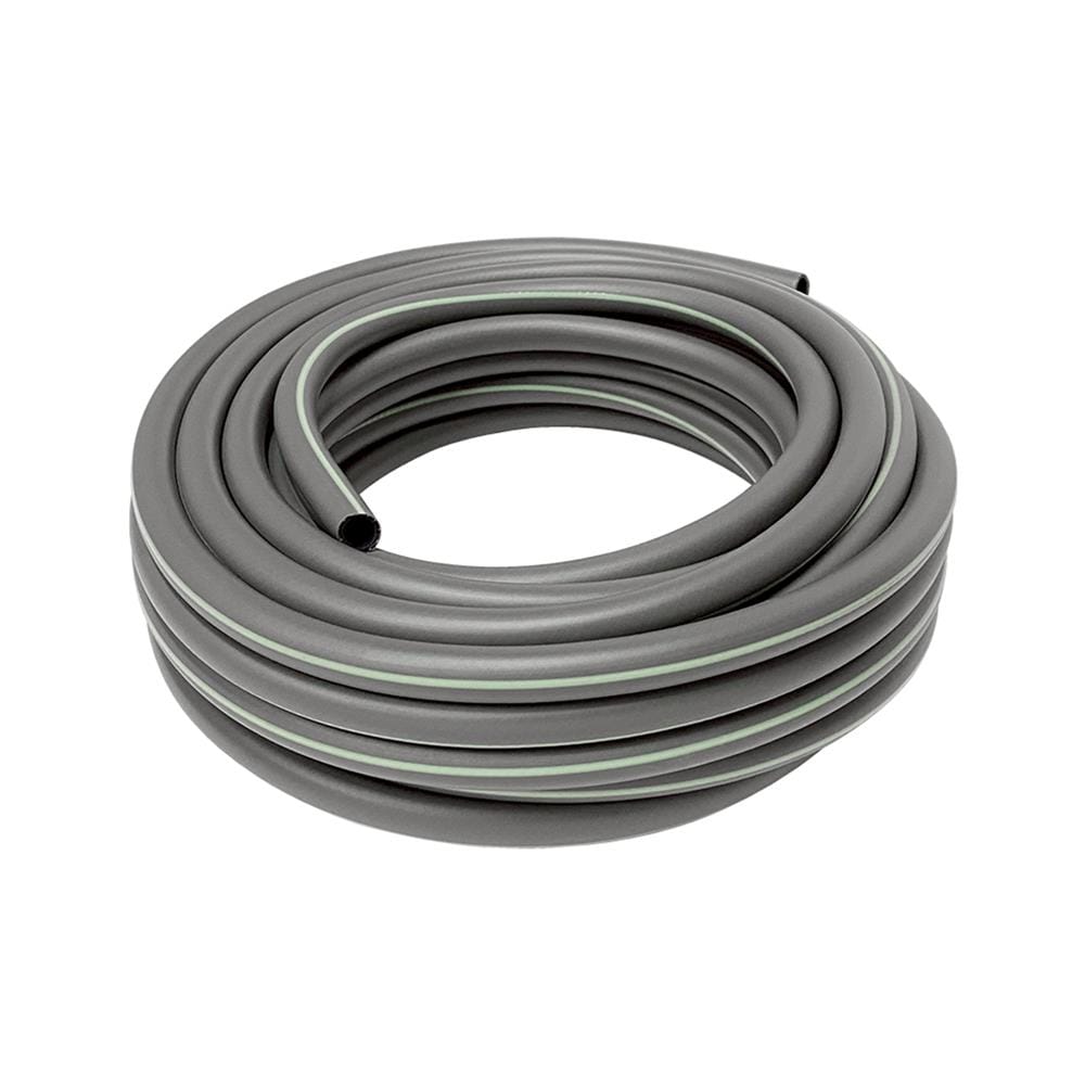 สายยางใยแก้ว PVC SPRING 5/8 นิ้ว x 20 ม. สีเทาคาดเขียว