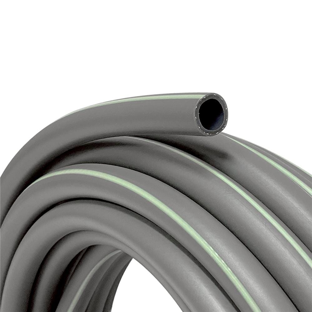 สายยางใยแก้ว PVC SPRING 5/8 นิ้ว x 20 ม. สีเทาคาดเขียว