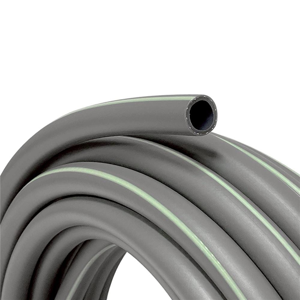 สายยางใยแก้ว PVC SPRING 5/8 นิ้ว x 10 ม. สีเทาคาดเขียว