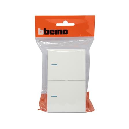 ชุดสวิตช์ 2 ทาง 2 ช่อง BTICINO NEXY SQW4003A2L สีขาว_3