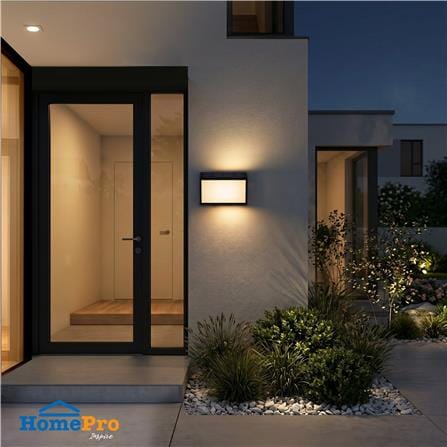 ไฟผนังภายนอก SOLAR CARINI ID-LIGHT2 1 วัตต์ DAYLIGHT/COOL WHITE/WARM WHITE สีดำ_1