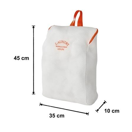 ถุงซักผ้าเหลี่ยมตาข่าย 2 ชั้น PLIM LAUNDRY 35x45 ซม. สีขาว_1