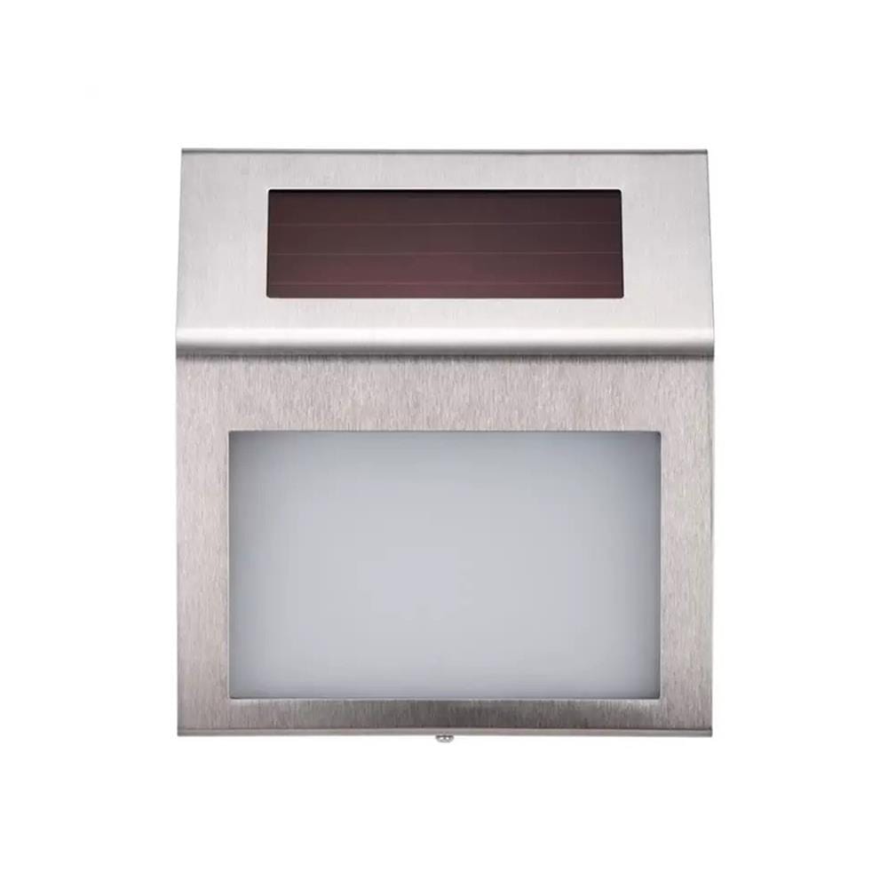 ไฟผนังภายนอก SOLAR CARINI ID-LIGHT1 0.24 วัตต์ WARM WHITE สีเงิน