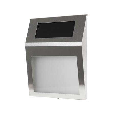 ไฟผนังภายนอก SOLAR CARINI ID-LIGHT1 0.24 วัตต์ WARM WHITE สีเงิน_0