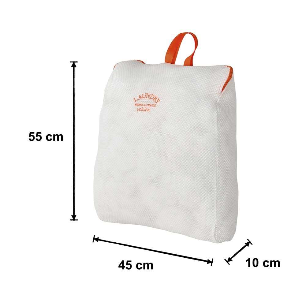 ถุงซักผ้าเหลี่ยมตาข่าย 2 ชั้น PLIM LAUNDRY 45x55 ซม. สีขาว
