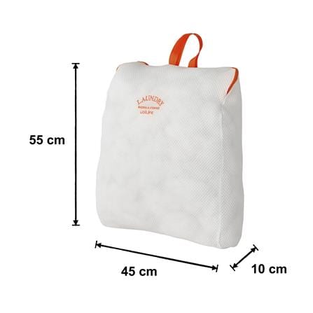 ถุงซักผ้าเหลี่ยมตาข่าย 2 ชั้น PLIM LAUNDRY 45x55 ซม. สีขาว_1
