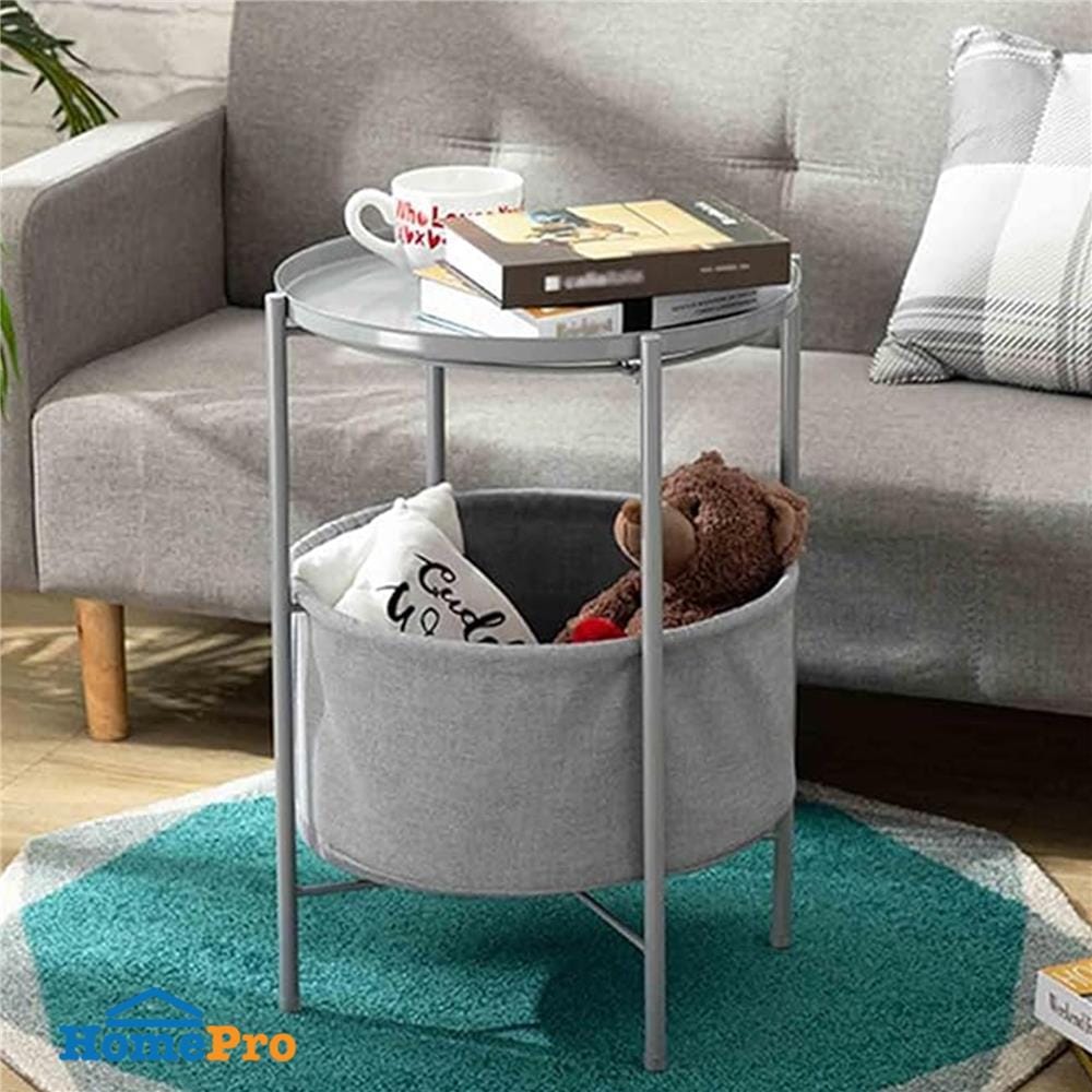 โต๊ะข้างกลม FURDINI NEST 44 ซม. สีเทา
