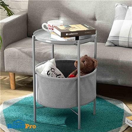 โต๊ะข้างกลม FURDINI NEST 44 ซม. สีเทา_1