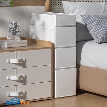 กล่องลิ้นชัก STACKO NETA ไซซ์  L 18.8x35.5x25 ซม. สีขาว_4