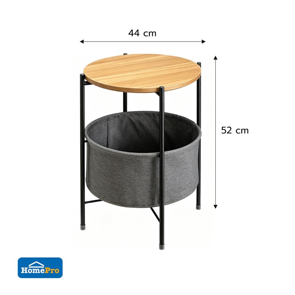 โต๊ะข้างกลม FURDINI NEST 44 ซม. สีดำ