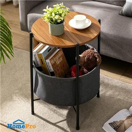 โต๊ะข้างกลม FURDINI NEST 44 ซม. สีดำ_1