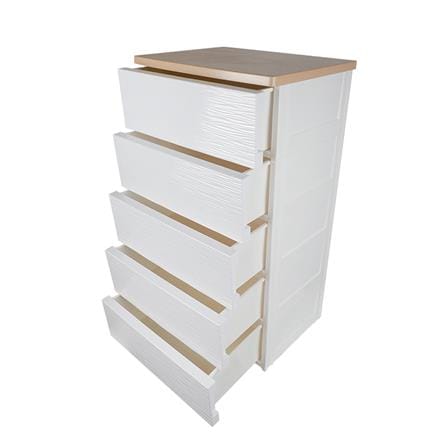 ตู้ลิ้นชัก 5 ชั้น STACKO MOKU 56.5x43x100 ซม. สีขาว_4