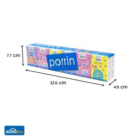 กระดาษเช็ดหน้า PORRIN MILLIONS MONTER 10 แผ่น (แพ็ก 12 ชิ้น)_7