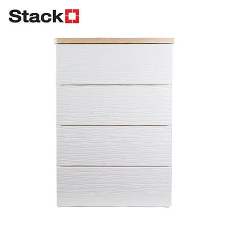 ตู้ลิ้นชัก 4 ชั้น STACKO MOKU 56.5x43x81 ซม. สีขาว_0