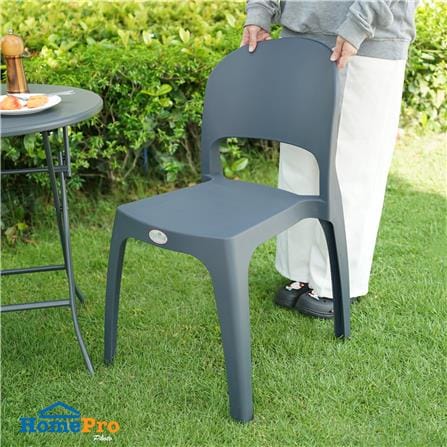 เก้าอี้พลาสติก SPRING SOVY สี CHARCOAL_4