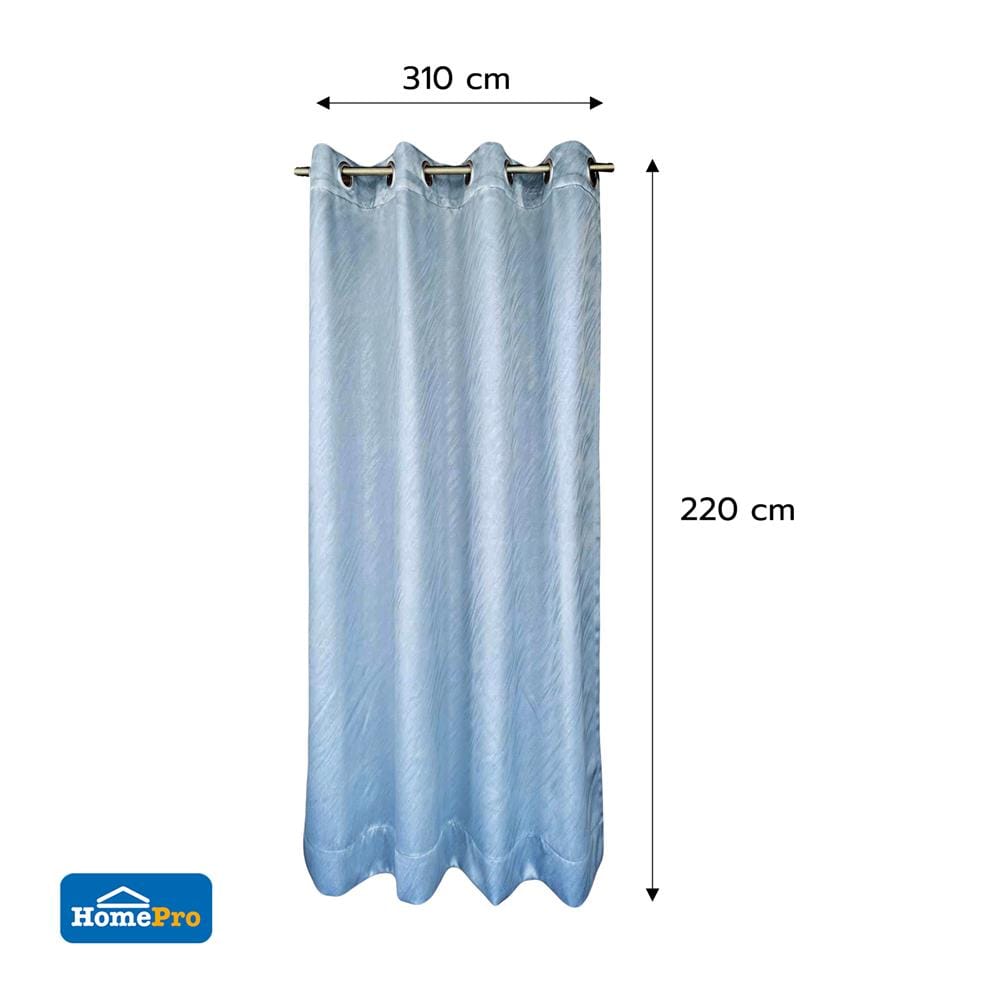 ผ้าม่าน EYELET HOME LIVING STYLE MAVIS UV 310x220 ซม. สีน้ำเงิน
