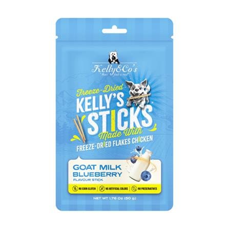 ขนมสุนัข KELLY&CO FREEZEDRIED GOAT MILK BLUEBERRY 50 ก._0
