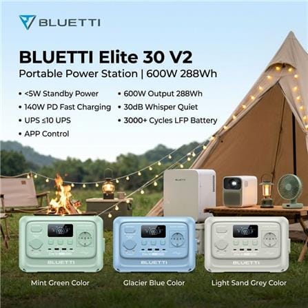 POWER BOX BLUETTI ELITE 30V2 600 วัตต์ สี LIGHT SAND GREY_5