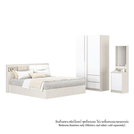 ชุดห้องนอน 6 ฟุต KONCEPT MACHI สี WHITE_0