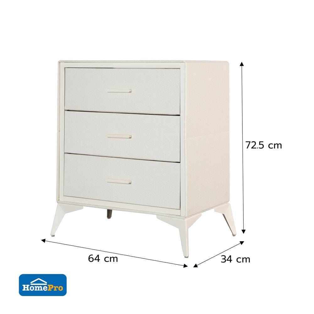 ชั้นลิ้นชักผ้า 3 ชั้น STACKO LUXE 64x34x72.5 ซม. สีเบจ