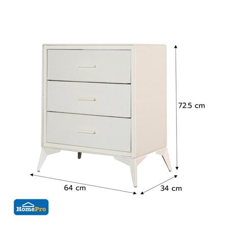 ชั้นลิ้นชักผ้า 3 ชั้น STACKO LUXE 64x34x72.5 ซม. สีเบจ_4