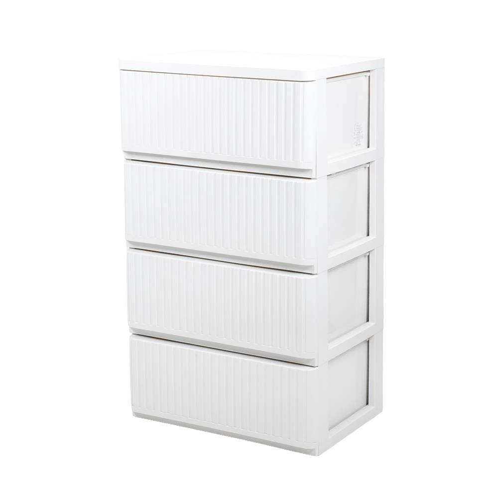 ตู้ลิ้นชัก 4 ชั้น STACKO FLOW 53.5x40x92.5 ซม. สีขาว