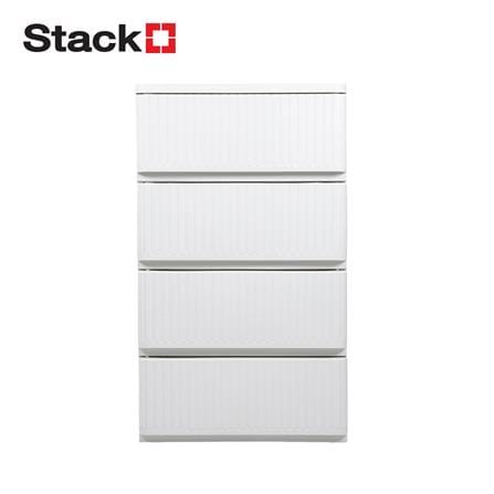 ตู้ลิ้นชัก 4 ชั้น STACKO FLOW 53.5x40x92.5 ซม. สีขาว_0