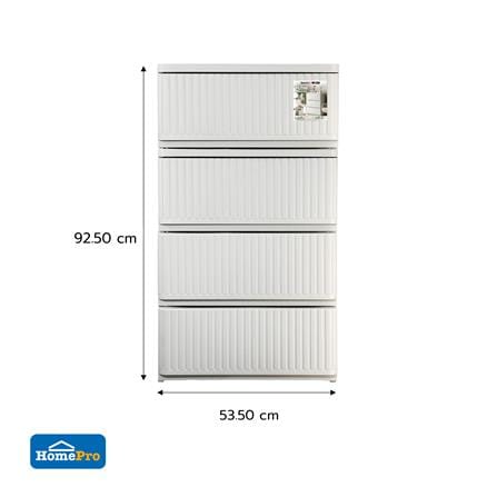 ตู้ลิ้นชัก 4 ชั้น STACKO FLOW 53.5x40x92.5 ซม. สีขาว_5