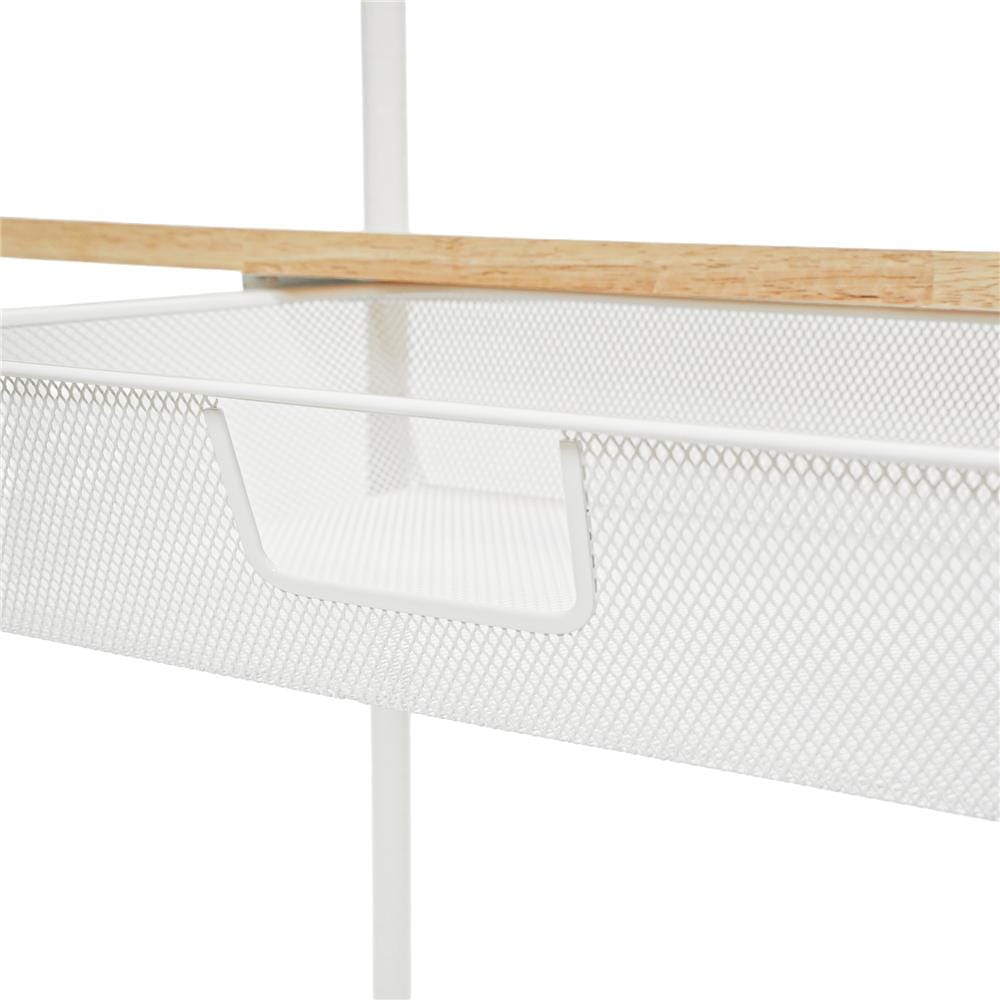 โครงตู้ราวแขวนพร้อมชั้นวาง 2 ชั้น PLIM NORDY 80x40x180 ซม.