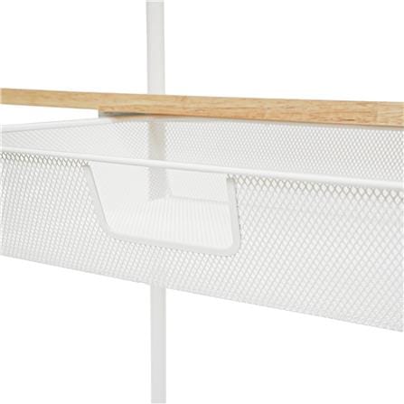 โครงตู้ราวแขวนพร้อมชั้นวาง 2 ชั้น PLIM NORDY 80x40x180 ซม._4