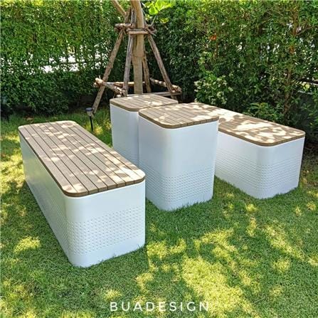 ม้านั่งสนาม BUA DESIGN BUASURFACE DOT BENCH สีธรรมชาติ_3