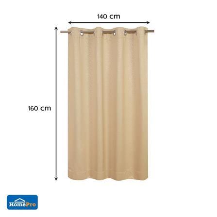 ผ้าม่าน EYELET HOME LIVING STYLE NOVA UV 140x160 ซม. สีน้ำตาล_6